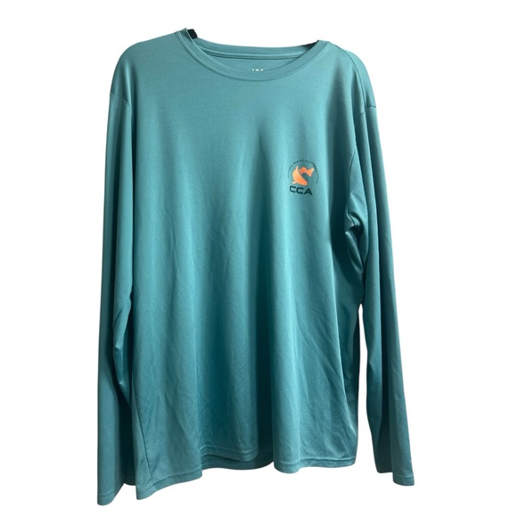 CCA Coastal Conservation Association Long Sleeve Rash Guard Fishing Shirt size M - Picture 2 of 4